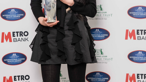 Andrea Strakova receives Kennel Club Award