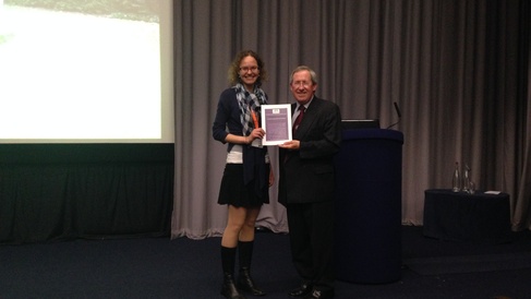 Andrea Strakova wins Kennel Club award for best student talk
