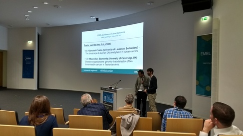 EMBL Cancer Genomics poster prize won by Maximilian Stammnitz