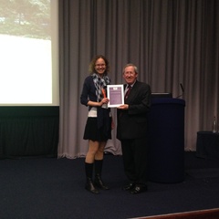 Andrea Strakova wins Kennel Club award for best student talk