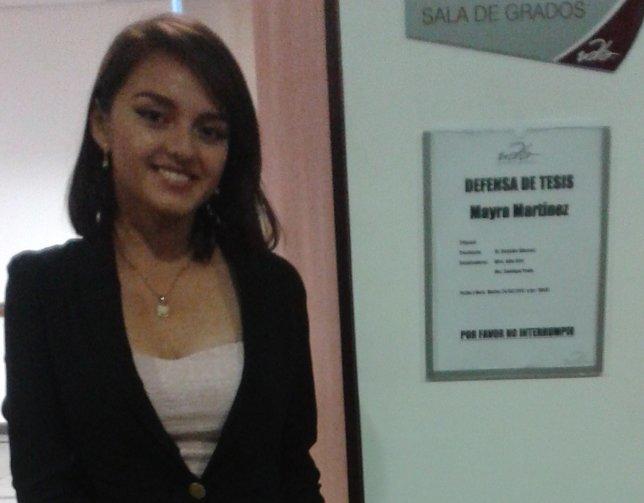 Congratulations to our collaborator Mayra Martinez!