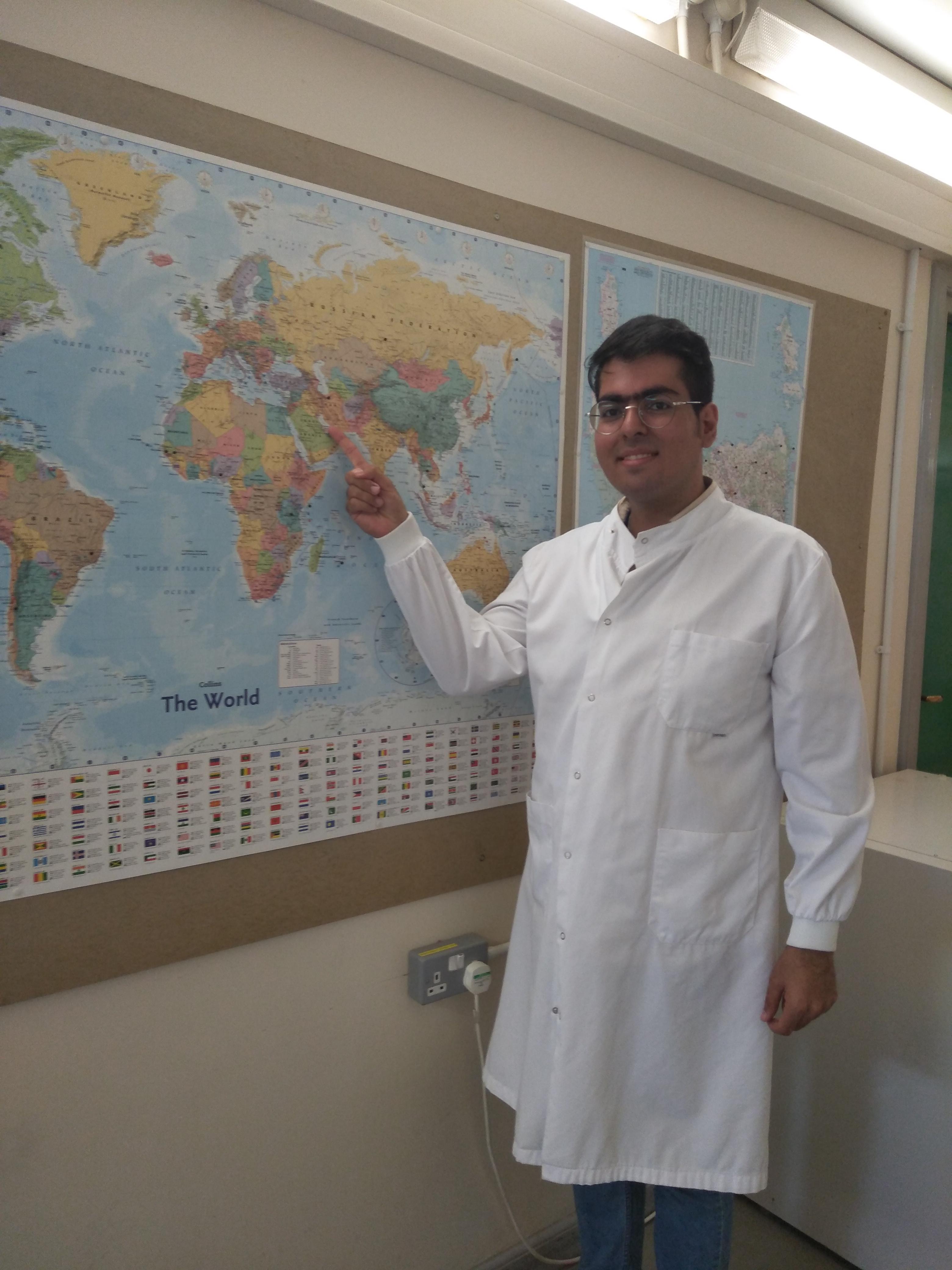Soheil Afshari, a vet student from Iran, visited TCG and carried out research on CTVT